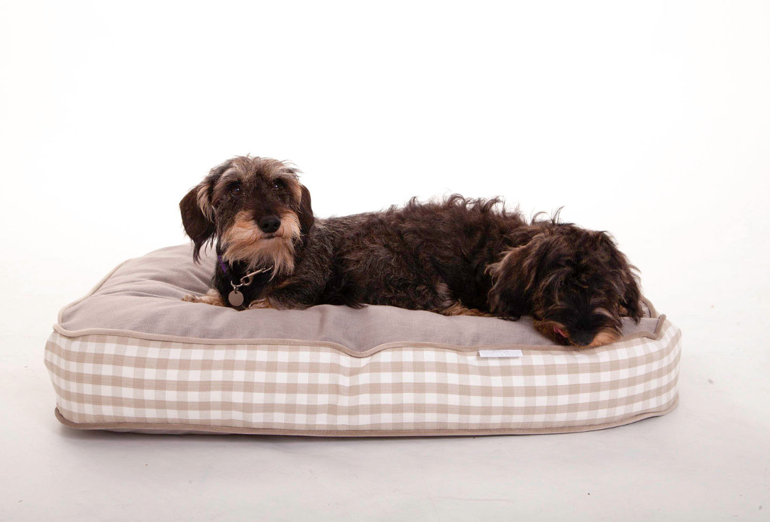 Ampney Crucis Oval Dog Cushion Luxury Cotswold Collection Hugo & Otto