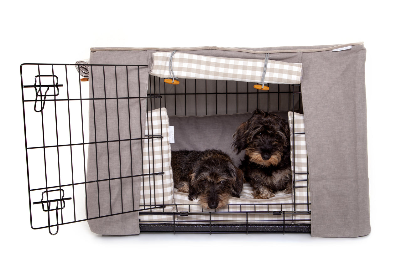 Snapshot of Bolster Pillow Dog Crate Set For Dogs