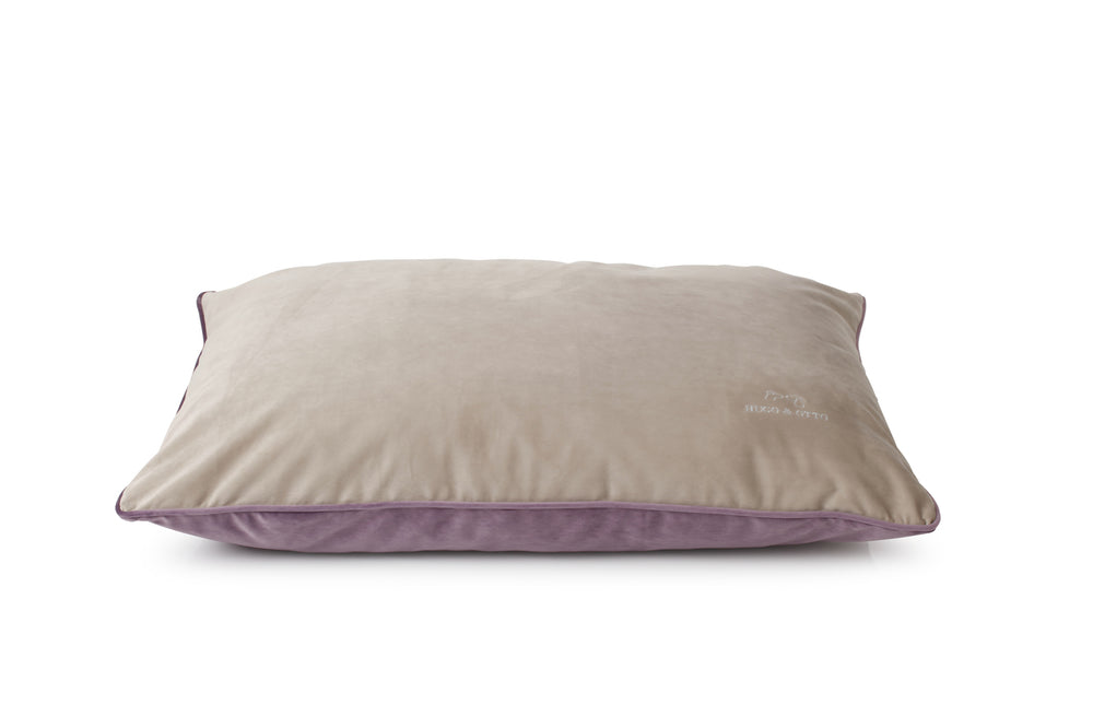 Louis Luxury Velvet Pillow Dog Cushion - Scottish Heather & Mole
