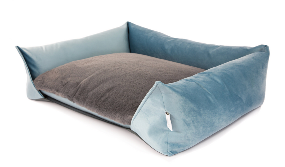 Light blue dog clearance bed