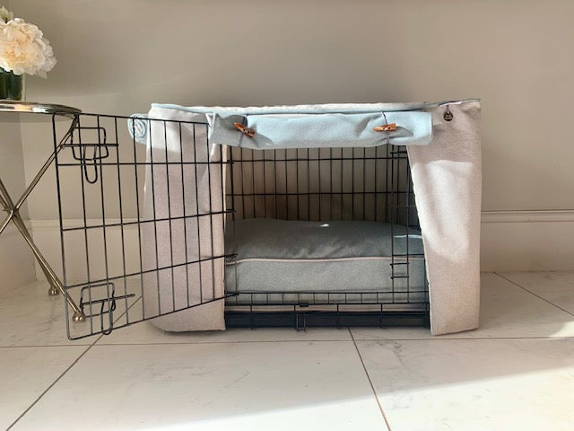 Shetland Dew Double Door Crate, Crate Cover, Crate Mattress